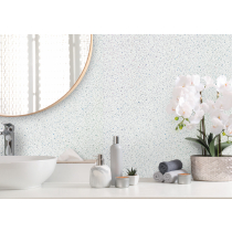 White Sparkle Bathroom and Shower Panels