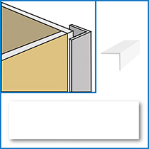 White Wall covering panel trims